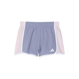 adidas Girls Color-Block Pacer Shorts (Big Kids) Light Purple XL (18-20 Big Kid)